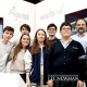 Estudiantes del colegio internacional Madrid participando en el evento Ágora madri+d sobre ciencia e innovación.