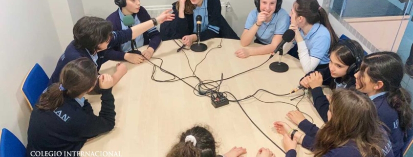 Alumnas del colegio internacional Madrid durante una salida cultural en Nueva York.