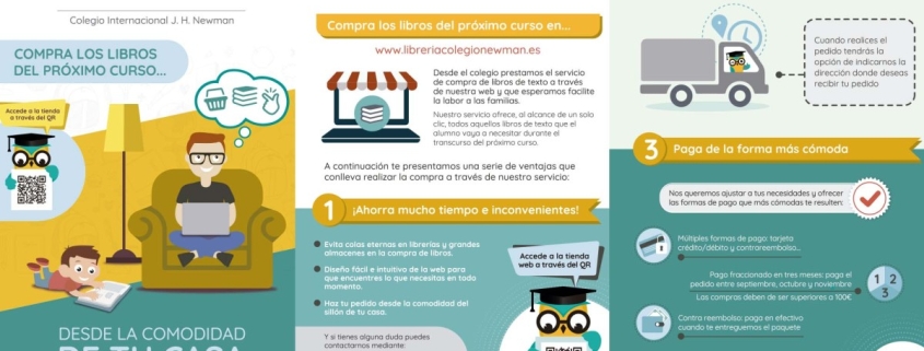 Información práctica para familias del colegio concertado Madrid sobre el proceso de adquisición de libros para el próximo curso.