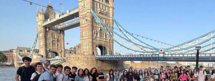 Viaje cultural a Londres para alumnos de bachillerato internacional en Madrid, dentro del programa formativo del centro.