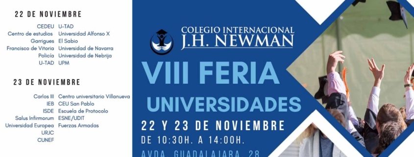 Evento académico del bachillerato internacional en Madrid en la Feria de Universidades del Colegio Newman.