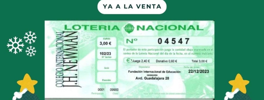 Participación solidaria de la Fundación Internacional de Educación con la venta de la lotería anual.