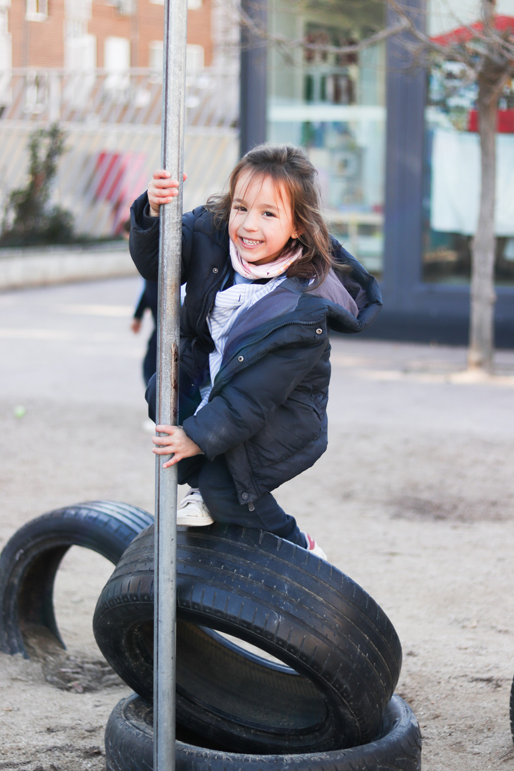 Actividad educativa en el colegio educación infantil.