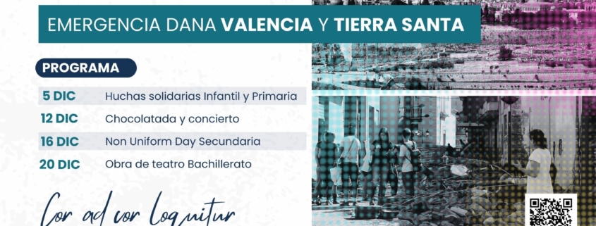 Cartel del campamento de Navidad organizado por el Colegio Newman dentro de sus actividades complementarias y extraescolares.