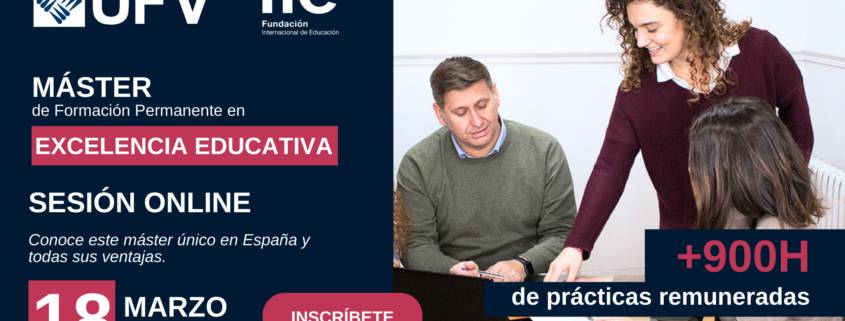 Promoción de un programa formativo online de la fundación internacional de educación dirigido a futuros docentes.